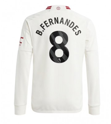 Manchester United Bruno Fernandes #8 Replica Third Stadium Shirt 2023-24 Long Sleeve